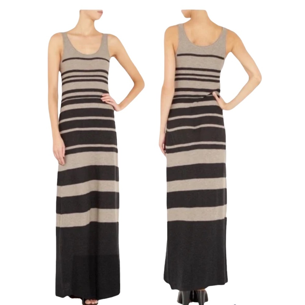 Vince Striped Cotton Maxi Dress